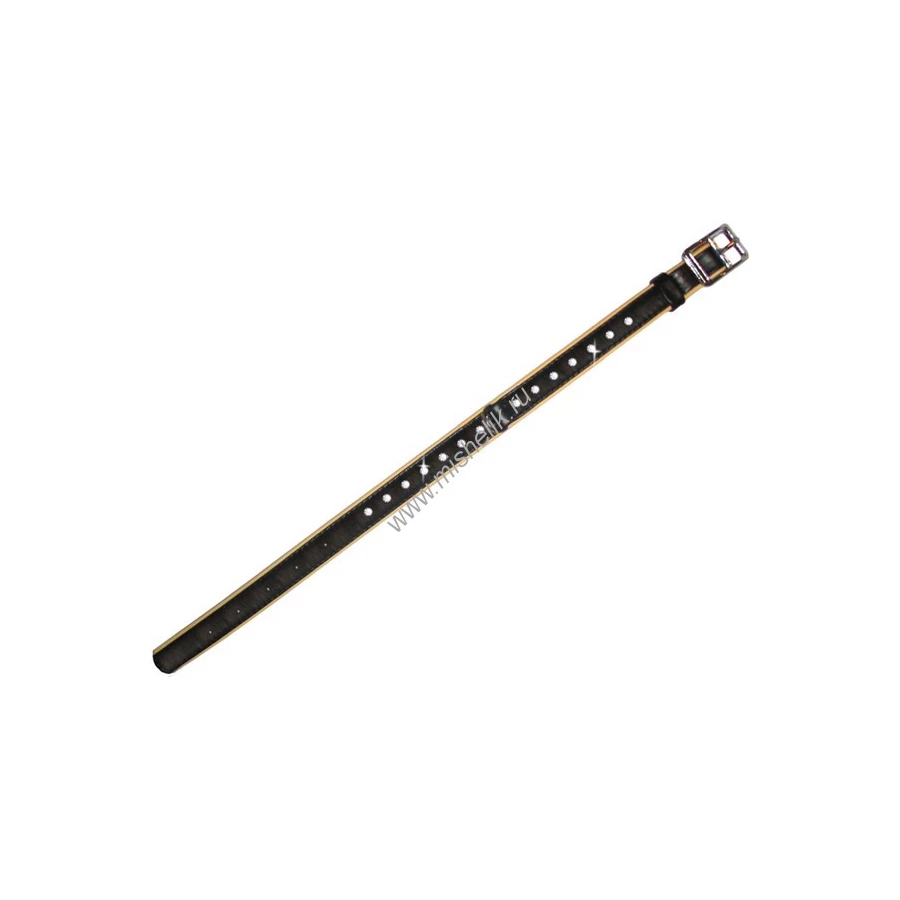 Ошейник Collar brilliance со стразами премиум класса ширина 15 мм, длина 27-36 см чёрный 