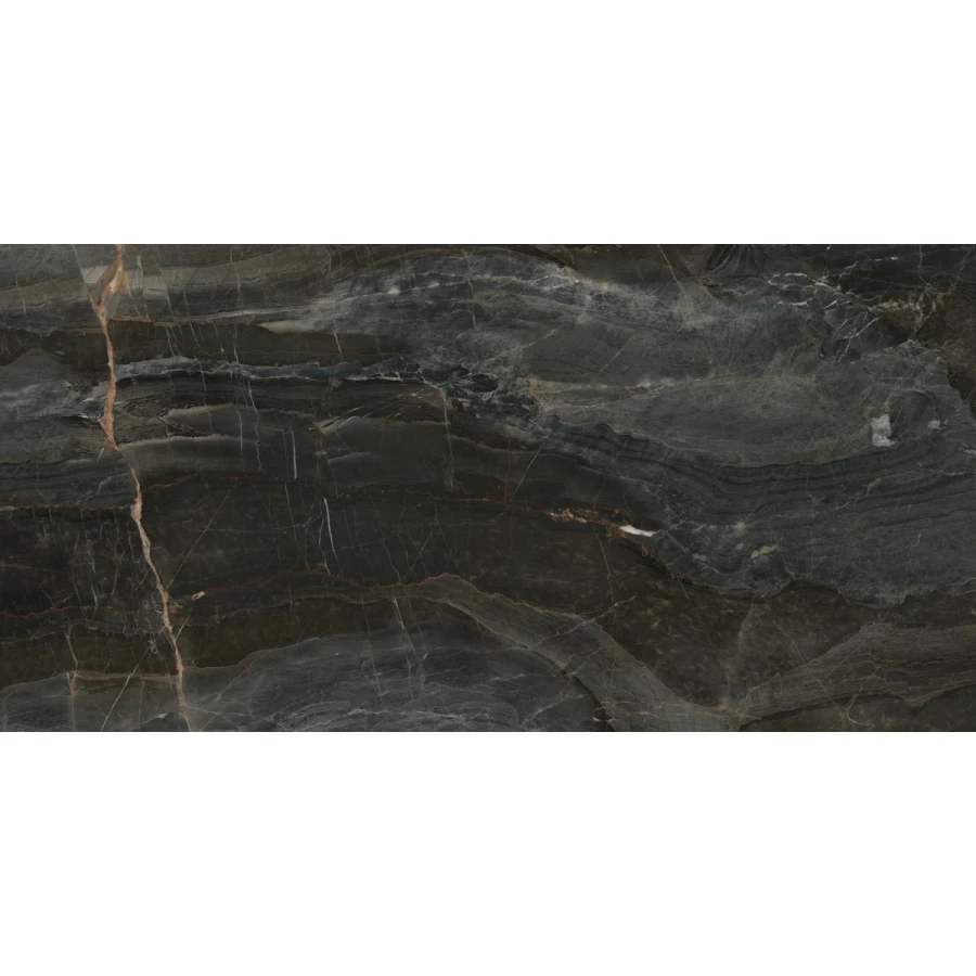 Керамогранит Laparet Stellar Wind темно-серый Полированный 120х60 см