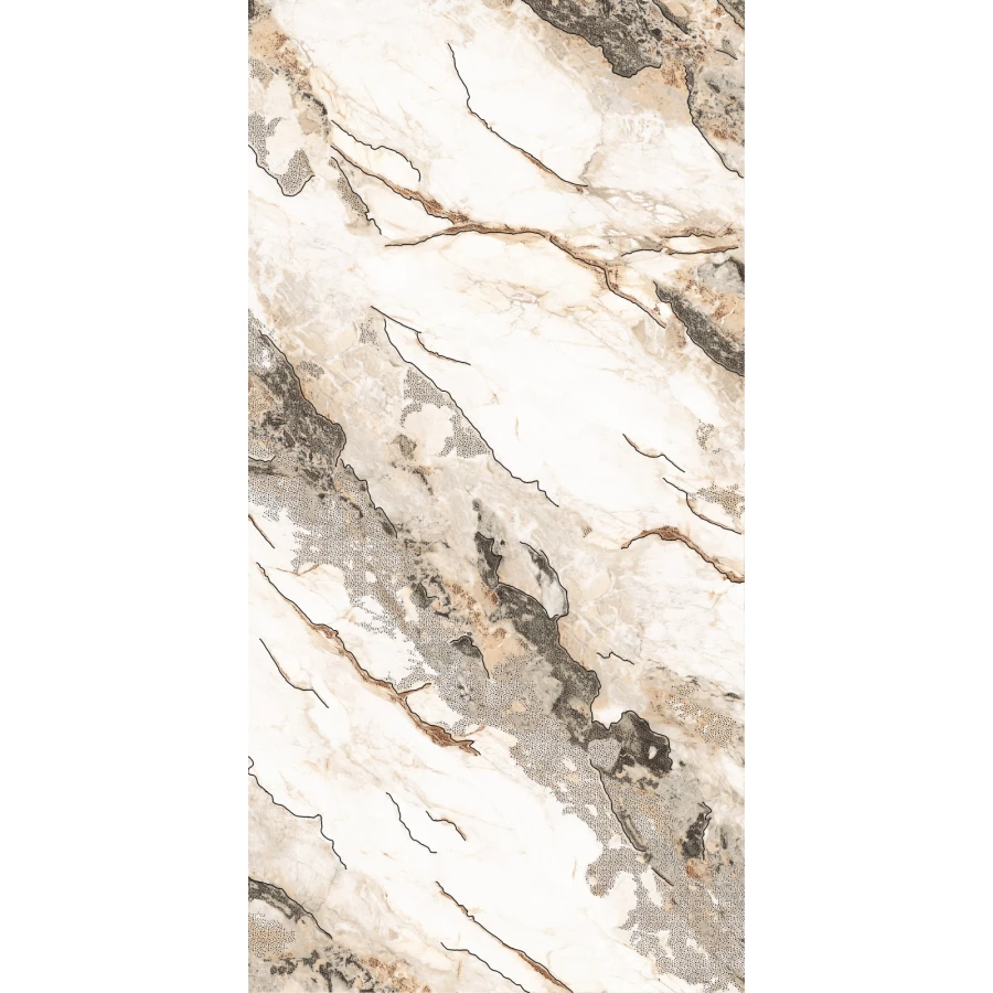 Керамогранит Casati Ceramica Carving Polished Gold GS Laos Gold Golden Carving золотой 120х60 см