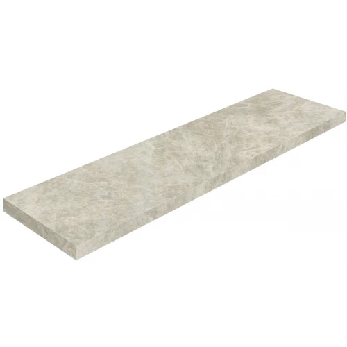 Ступень угловая левая из керамогранита Coliseumgres Лирика Грэй матовая серая 620070003210 120х33 см