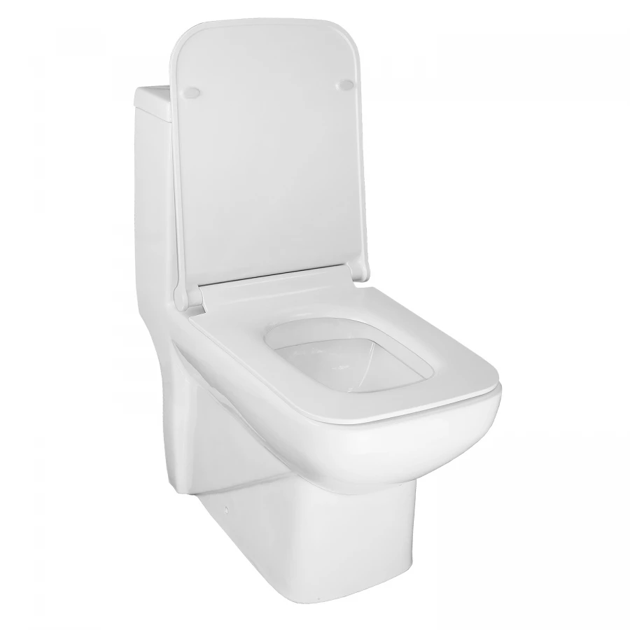 Унитаз-моноблок Azario Zeno ободковый с сиденьем slim микролифт AZ-1169 64х36.5х74 см