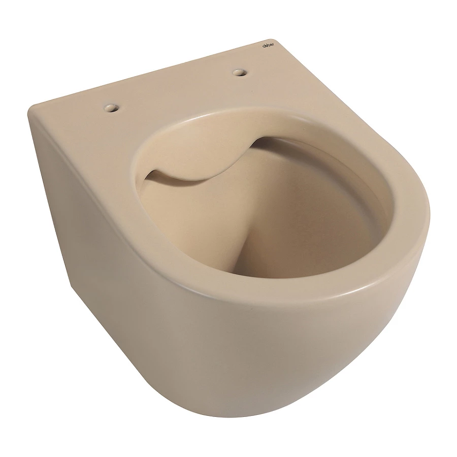 Унитаз Abber Bequem подвесной бежевый матовый безободковый AC1100MBB