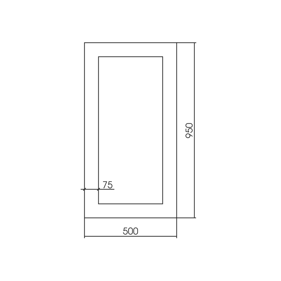 Зеркало Silver Mirrors серебро Шагрень ФР-00002419 50x95 см