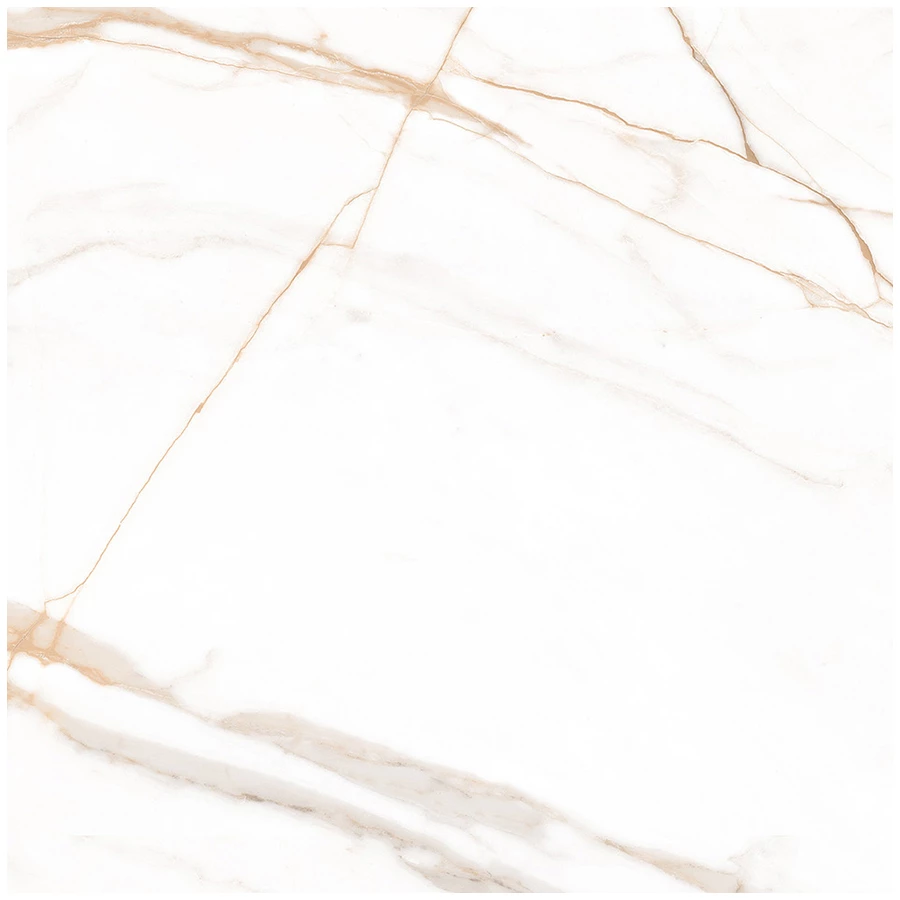 Керамогранит Ceradim Calacatta Goddes Gold Полированный белый 60х60 см