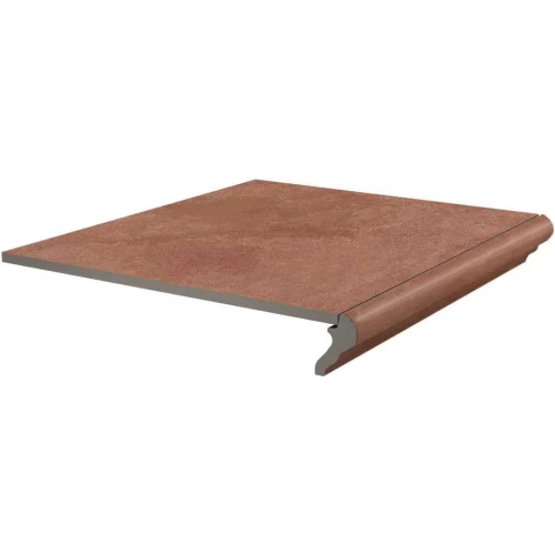 Ступень фронтальная Kerama Marazzi Хадду матовая красная KM4040G0021NGTF 40,2x34 см