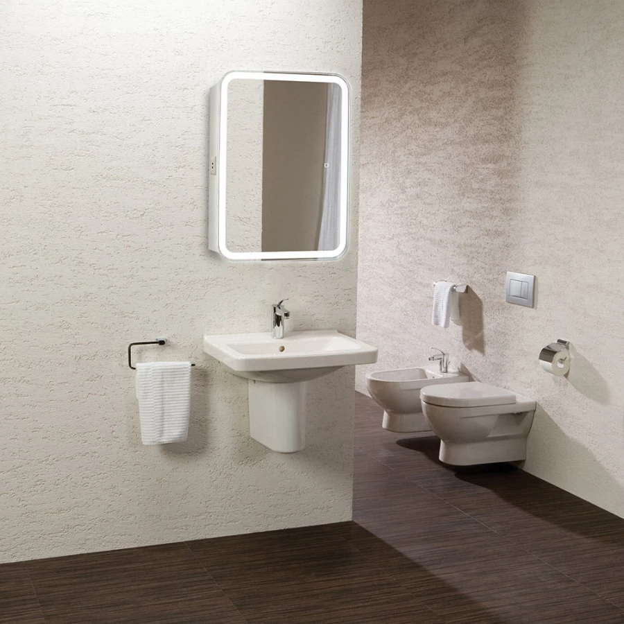 Зеркало-шкаф Azario Фиджи flip 50 подсветка сенсорный выключатель с функцией диммера LED-00002471 50x75 см