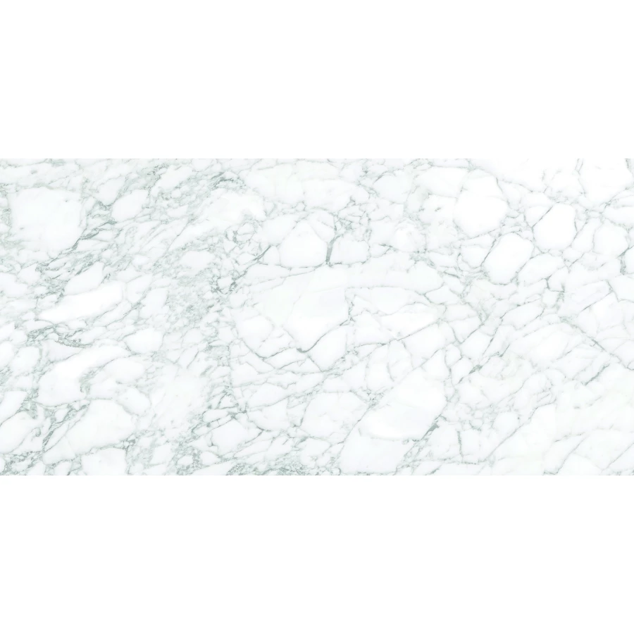 Керамогранит lamore Ceramic Gloss 60х120 Stark Statuario глянцевый бело-серый 60/120-057 120х60 см