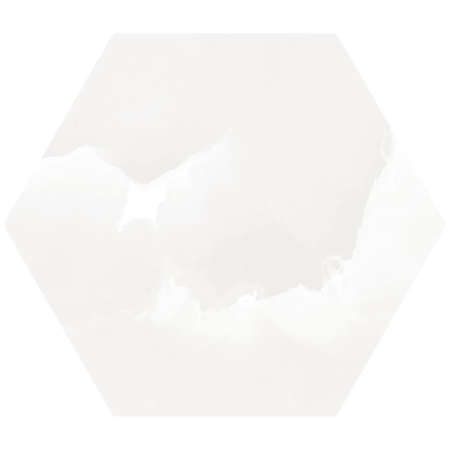 Керамогранит Oset Onyx White Hex 24х20 см