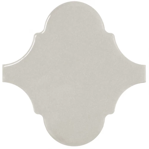 Плитка керамическая Equipe Сцале Алхамбра Лигхт Греы / Scale Alhambra Light Grey глянцевая серая 21931 12х12 см