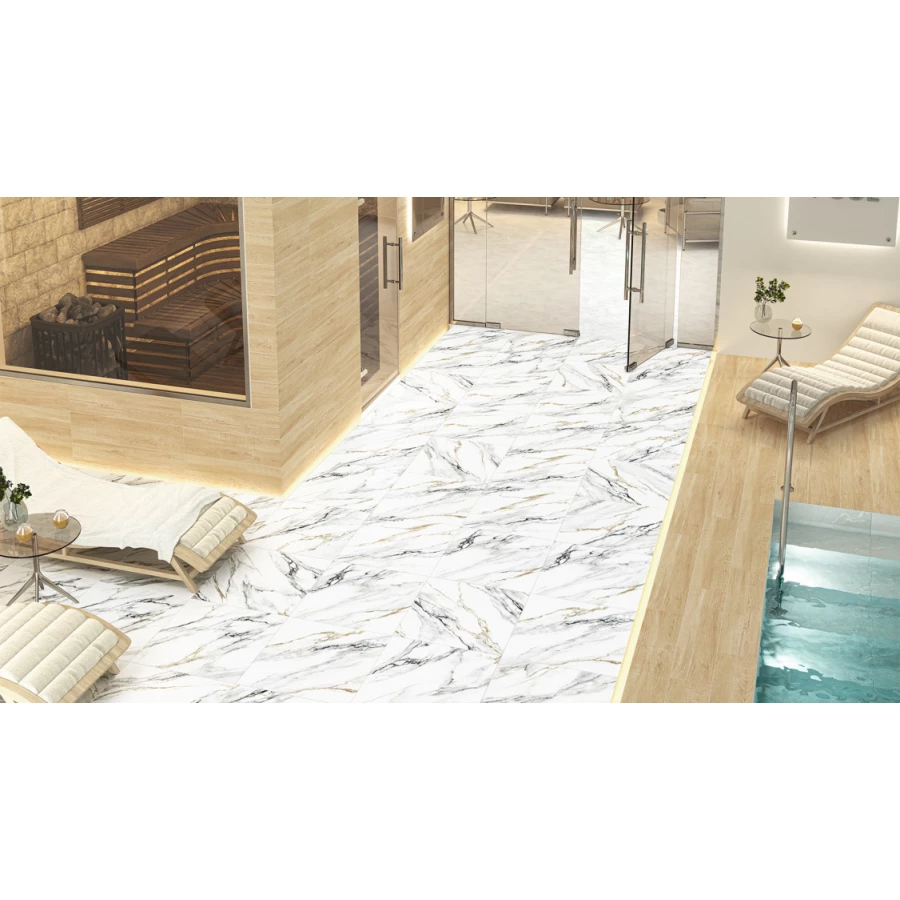 Плитка напольная керамогранитная ALMA Ceramica Arabesco Sugar GFA57ARS04R (S) 57х57 см