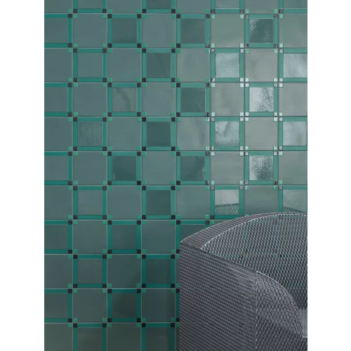 Керамогранит Mutina Хомаге Дот Евергреен / Homage Dot Evergreen матовый зеленый 15х15 см