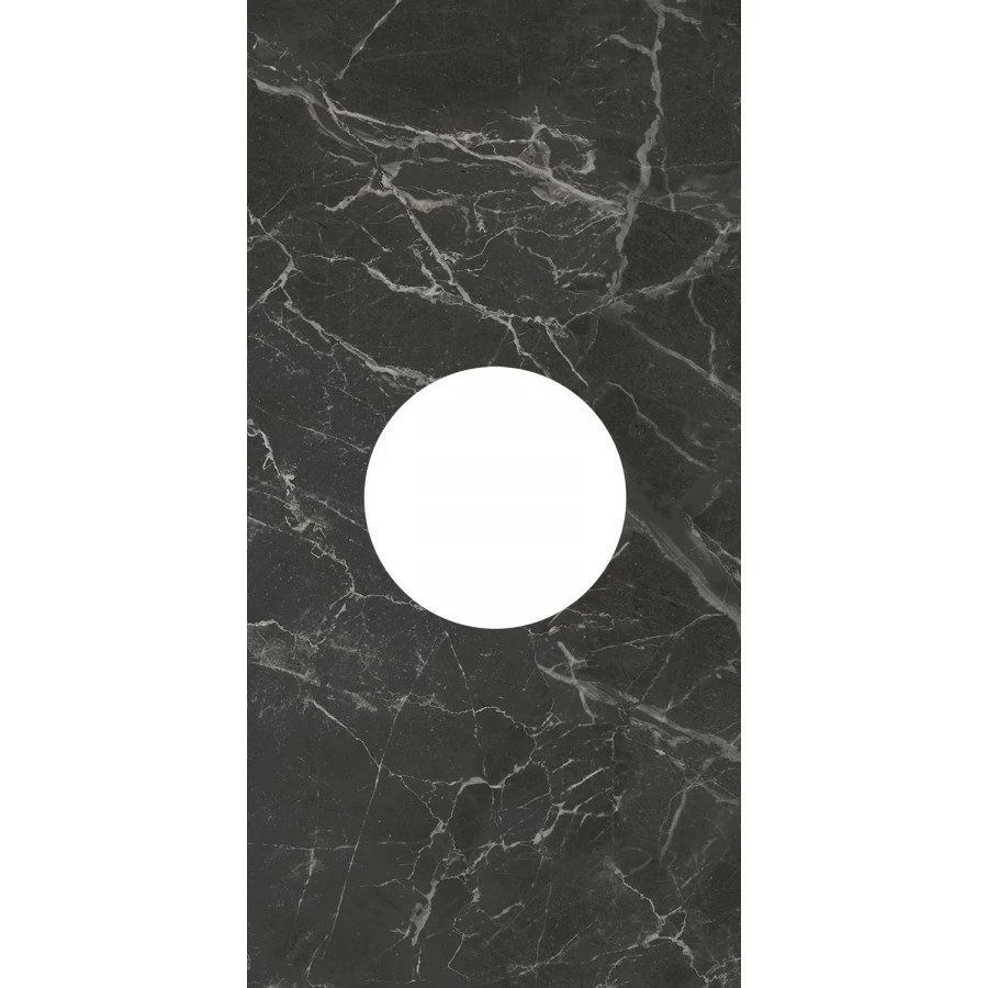 Декор Kerama Marazzi Коррер наборный глянцевый чёрный ID160 60x30 см