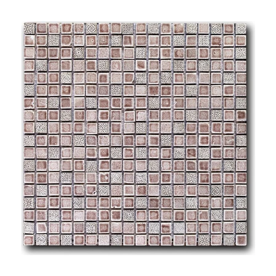 Мозаика из натурального камня Art&Natura Equilibrio сетка 15х15 глянцевая серая 029 30x30 см