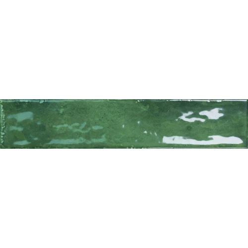 Плитка настенная Monopole San Remo Emerald глянцевая изумрудная 25x5 см