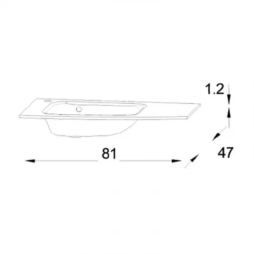 Стеклянная раковина Jacob Delafon Nona матовый серый 1 раковина EB1884RU-DE4 80 см