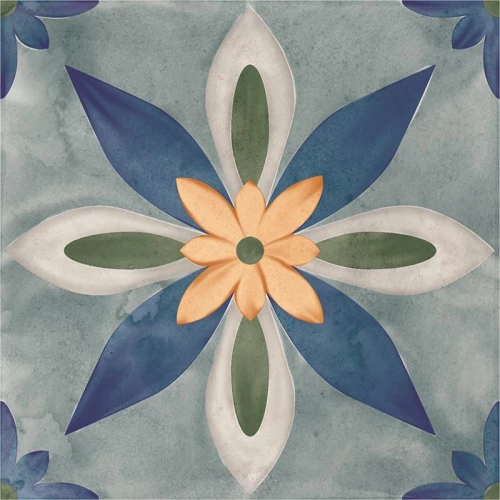 Керамогранит Nanda Tiles Veranda Belia матовый многоцветный 15x15 см