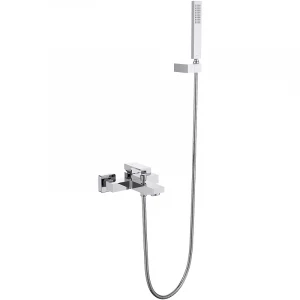 Смеситель Aquatek Либра для ванны с душевым набором хром AQ1649CR