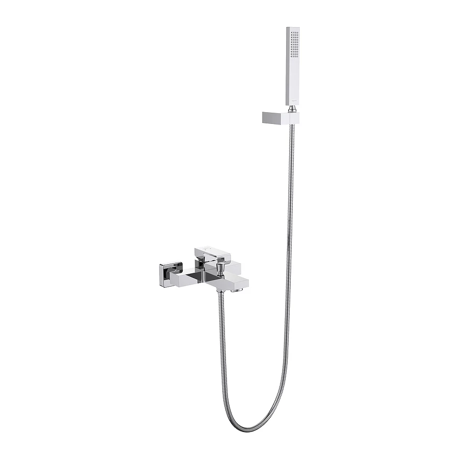 Смеситель Aquatek Либра для ванны с душевым набором хром AQ1649CR