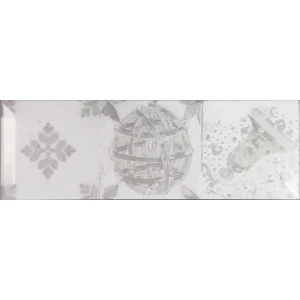 Плитка настенная Monopole Antique gris brillo bisel 30х10 см