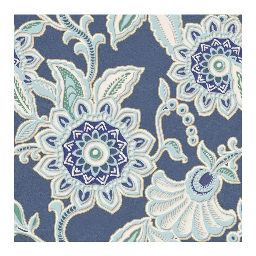 Плитка настенная Kerama Marazzi Шавен 2 Декор матовая голубая KMD3STA008BN 20x20 см