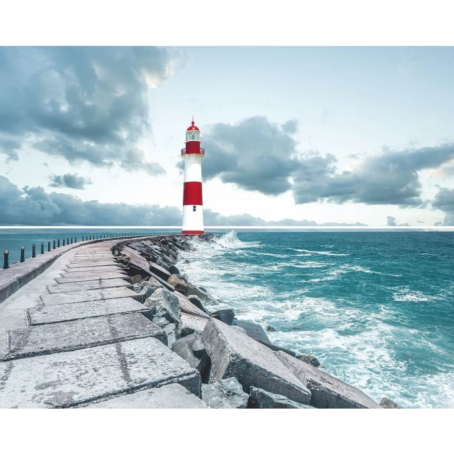 Панно Mosplitka Маяк голубой (компл. из 2-х шт.) 40,2х50 см