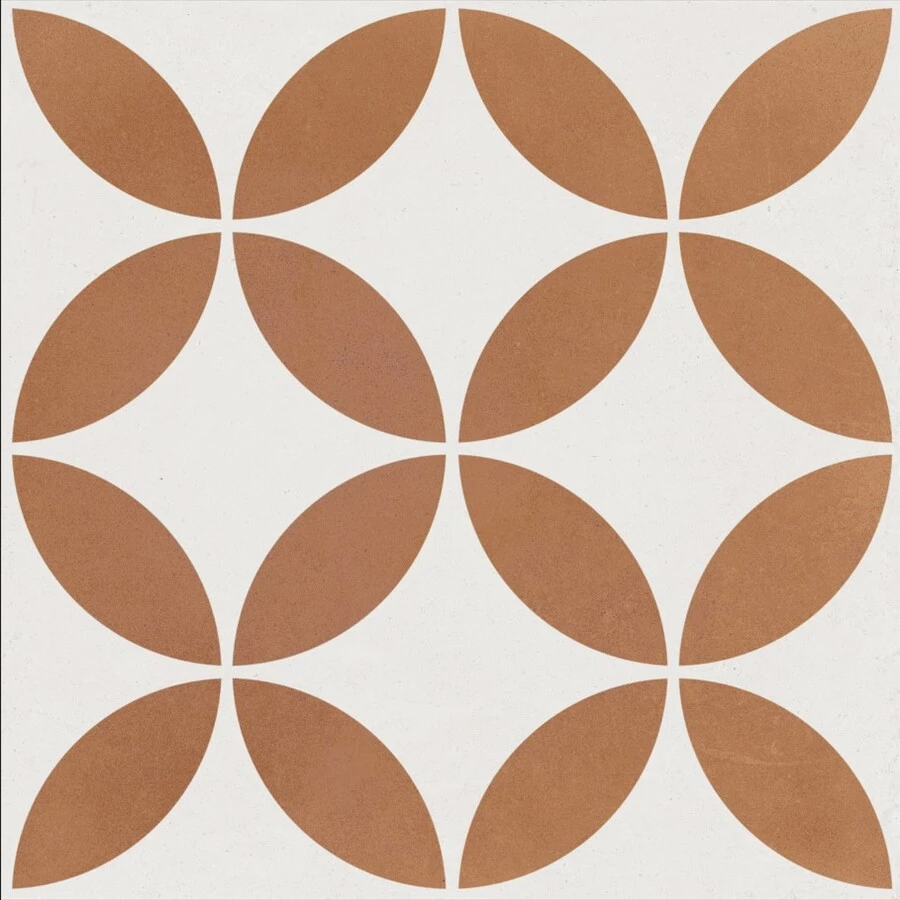 Керамогранит Harmony Peronda Mayari Clay Petals LT матовый коричневый 3386037797 22,3х22,3 см