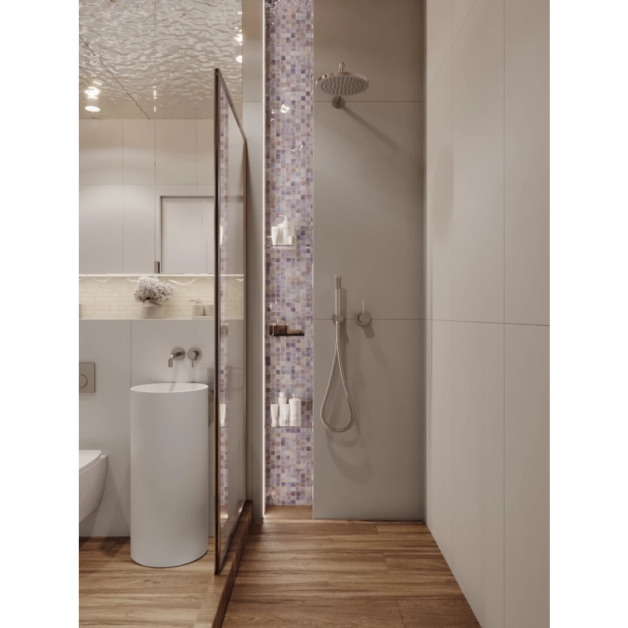 Керамогранит Bonaparte Studio Light grey polish серый 120х60 см