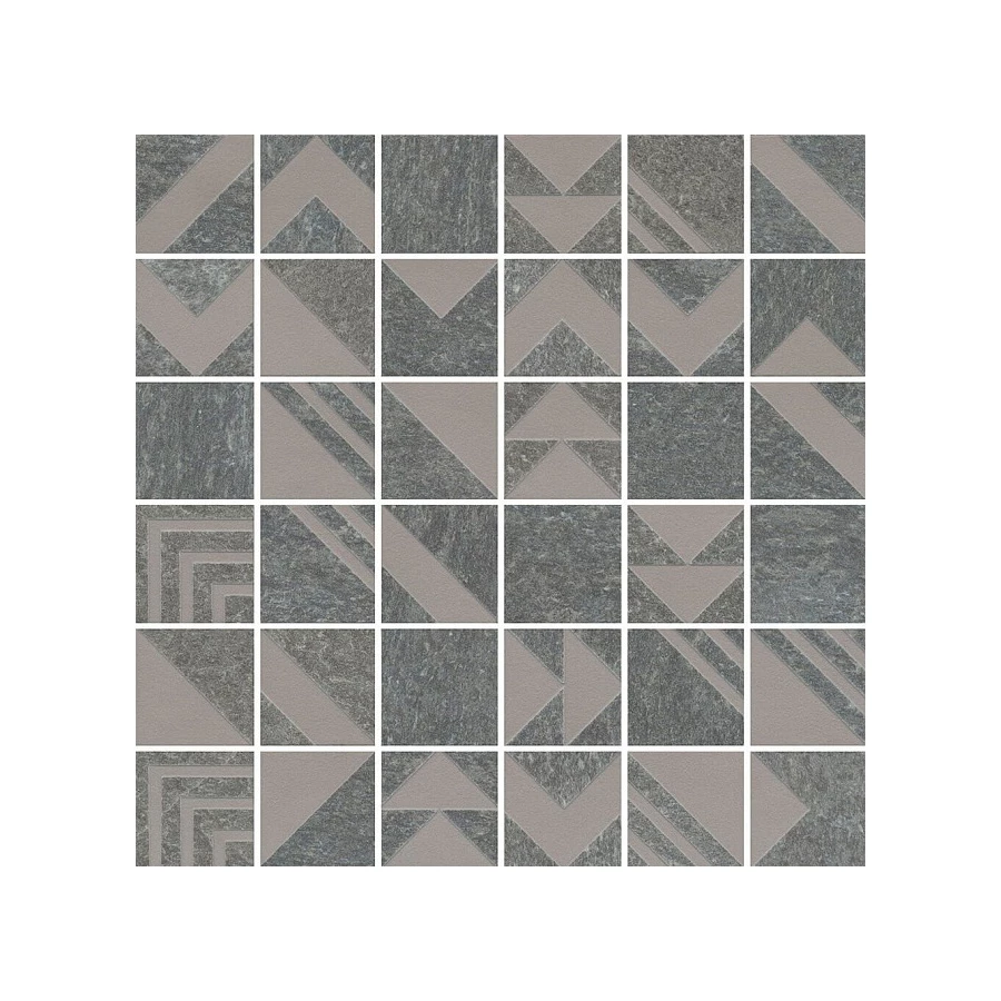 Керамогранит Kerama Marazzi Про Нордик Декор мозаичный матовый темно-серый SBM014\DD204020 30x30 см