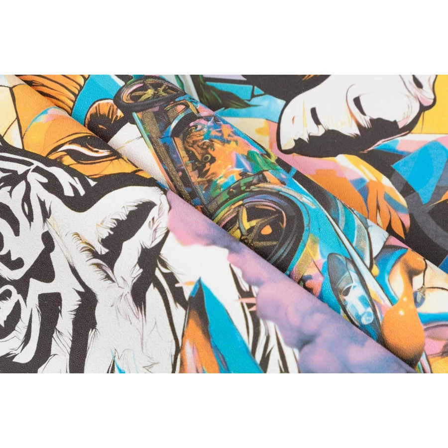 Обои флизелиновые Palitra Home Anime HomeColor бирюзовые HC72283-63 1,06х10,05 м