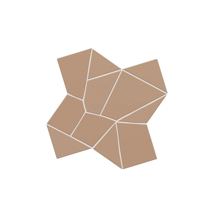 Керамогранит WOW Trencadis Gaudi Mud матовый коричневый 0,7455 м2 134261 25,5x25,5 см