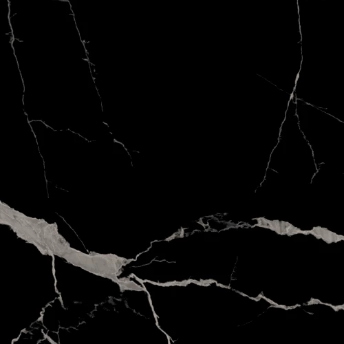 Керамогранит Eurotile Ceramica Statuario Black Pol глянцевый белый 7930138705122 60x60 см