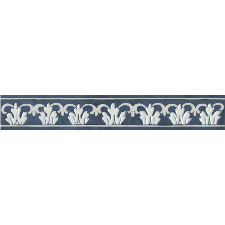 Керамогранит Kerama Marazzi Алмаш Бордюр матовый синий DC/A34/SG9174 30х4,9 см