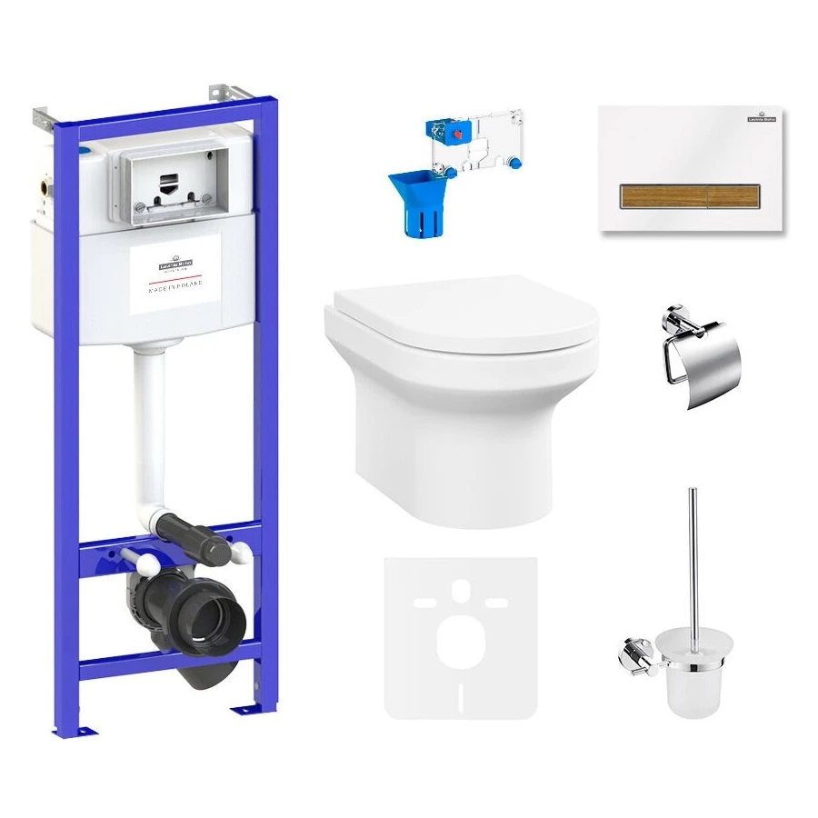 Унитаз Lavinia Boho Relfix Grance Hill Rimless 75110426 (комплект 9 в 1)