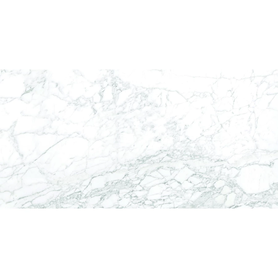 Керамогранит lamore Ceramic Gloss 60х120 Stark Statuario глянцевый бело-серый 60/120-057 120х60 см