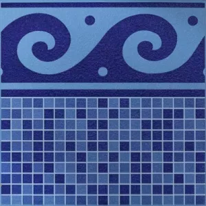 Керамогранит El Molino Piscinas Indico Olas Azul-Mix 33,3x33,3 см