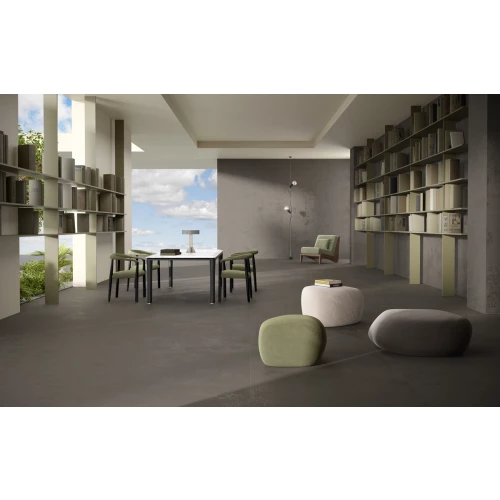 Керамогранит Leonardo Morgana MRGN 120DG RM матовый темно-серый 120x120 см