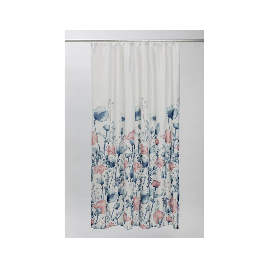Штора для ванной комнаты Iddis Decor D11P218i11 белый, голубой 200*180 см