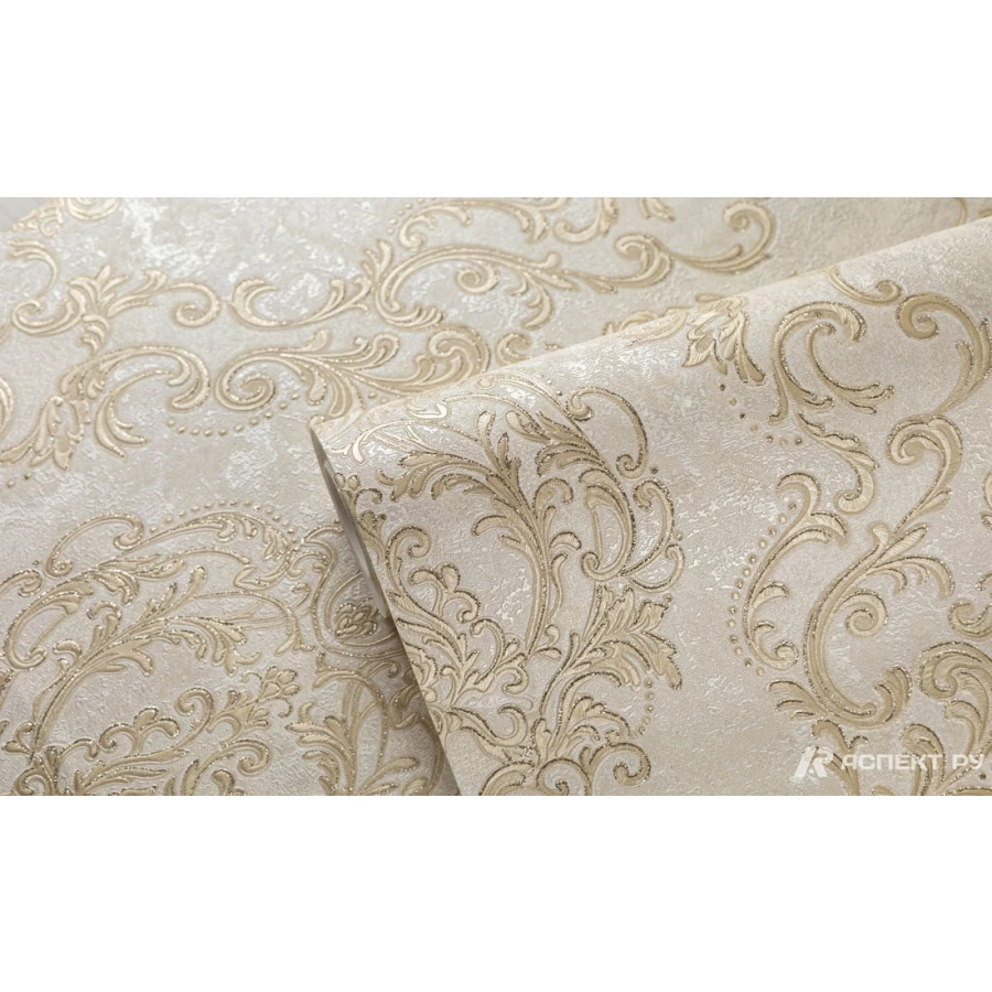 Обои флизелиновые Аспект Эмилия Бежевый 70556-12 1,06х10,05 м