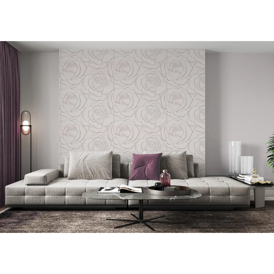 Обои флизелиновые Palitra Home HomeColor Darling серые HC71857-411.06х10.05 м
