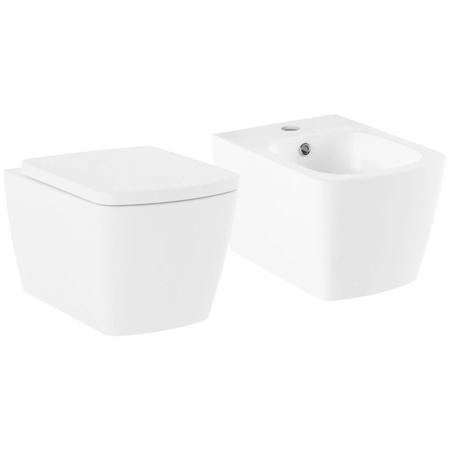 Унитаз с биде Lavinia Boho Aveo Rimless 21031008 (комплект 2 в 1)