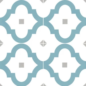 Керамогранит Ribesalbes Hermitage Tabarca матовый бело-голубой 20х20 см