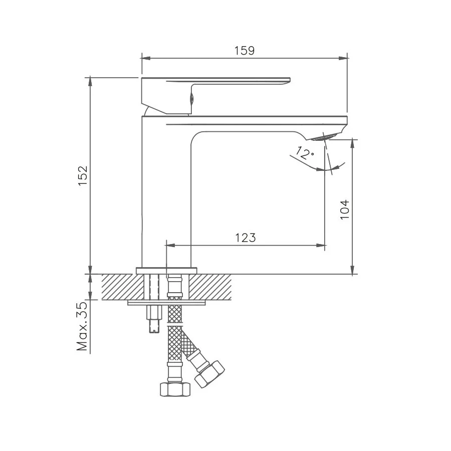 Смеситель для раковины Haiba HB10590-7
