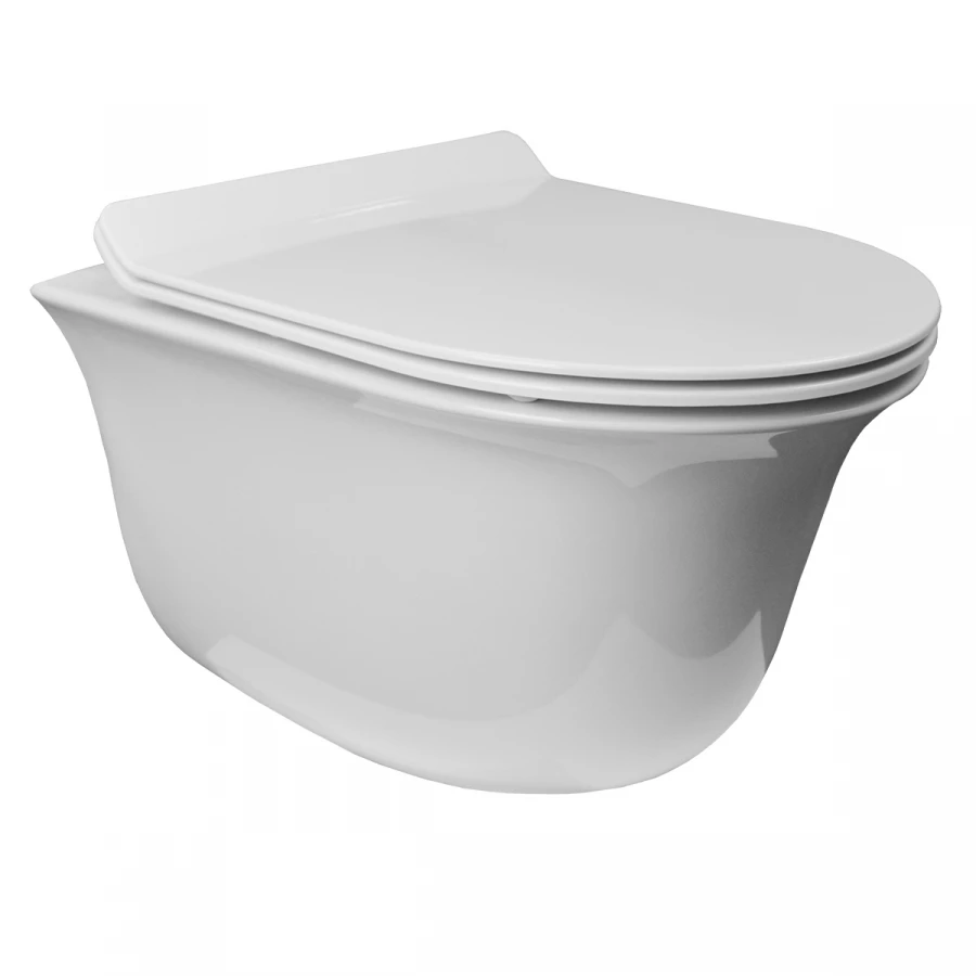 Унитаз подвесной Azario Felice быстросъемное сиденье микролифт AZ-0051 49х36х36 см