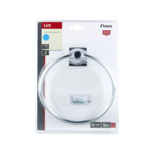 Держатель кольцо Fixsen Lux Chrome для полотенец хром FX-15011