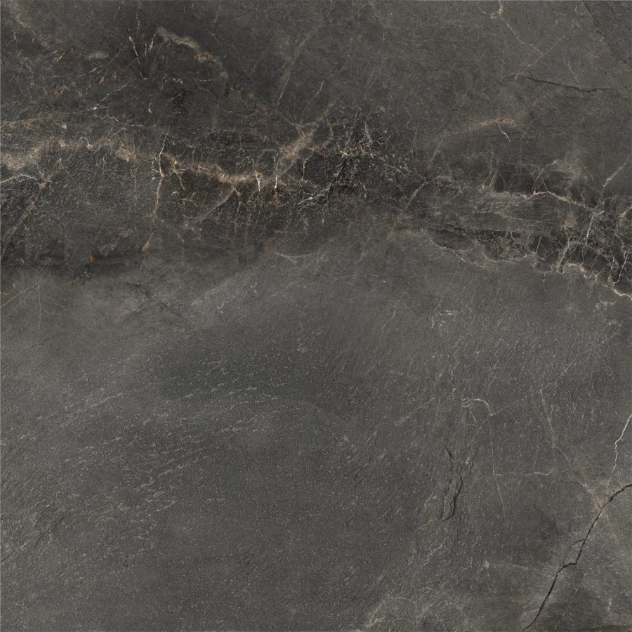 Керамогранит Delacora Инфинити темный / Infinity Dark матовый чёрный D60254M 60х60 см