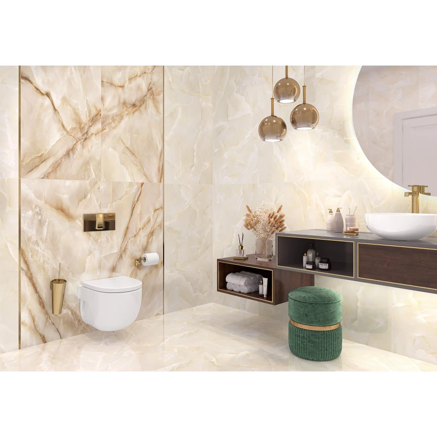 Керамогранит LCM Talisman Onyx Crema полированный 4 шт в уп 6060TLN01P 60х60х0,7 см