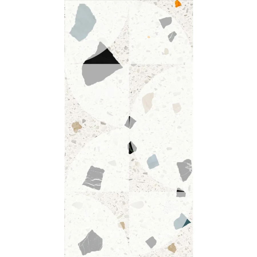 Керамогранит Creto Сray Light Geometry матовый белый NB_P0023_8 60х30 см