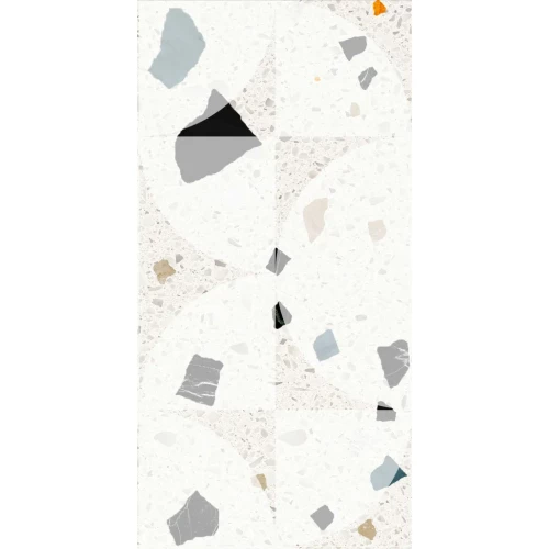 Керамогранит Creto Сray Light Geometry матовый белый NB_P0023_8 60х30 см