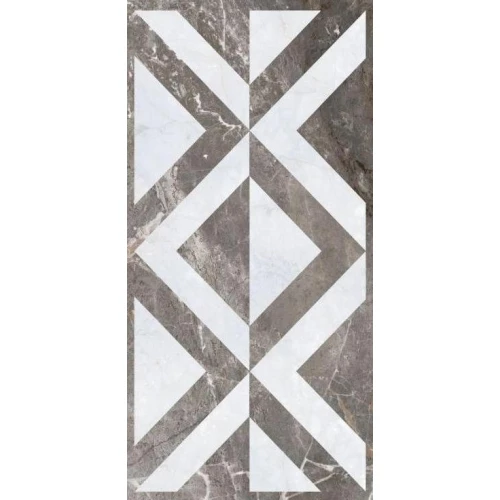 Керамогранит QUA Granite Crown Sg Dekor Fon Full Lap глянцевый светло-серый S06AD047D1D10F0 120х60 см