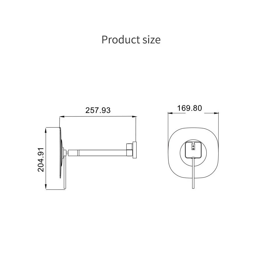 Зеркало Java настенное с увеличением 5х S-M114
